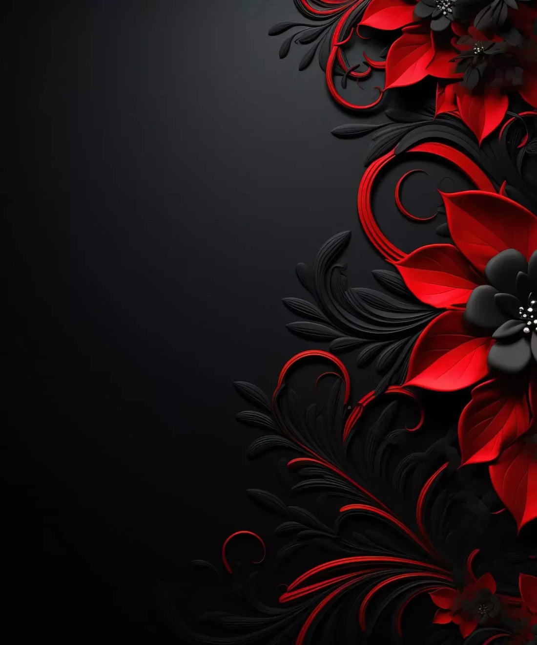 Red, Black Backdrop for Photography