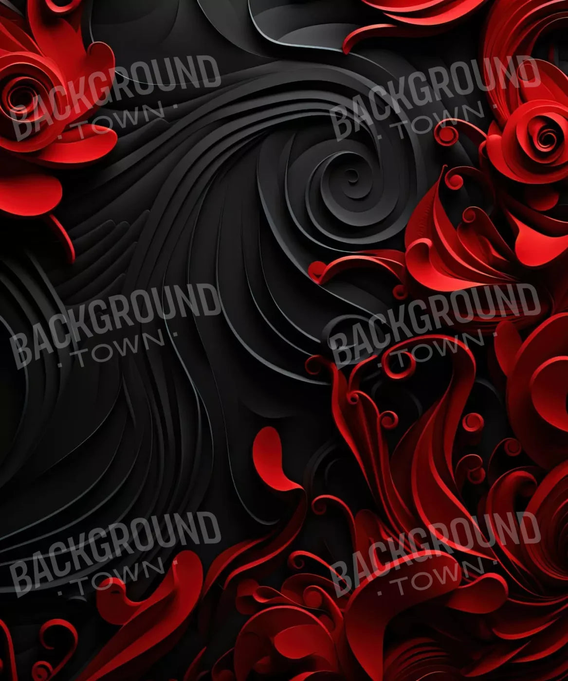 Red, Black  Backdrop for Photography