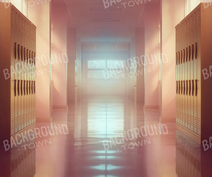 Orange And Pink Pastel Lockers 12’x10’ UltraCloth (144 x 120 inch) Backdrop