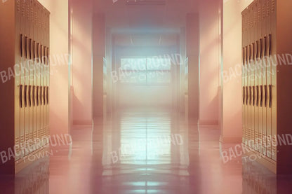 Orange And Pink Pastel Lockers 12’x8’ UltraCloth (144 x 96 inch) Backdrop