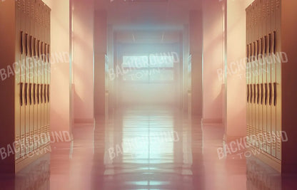 Orange And Pink Pastel Lockers 14’x9’ UltraCloth (168 x 108 inch) Backdrop