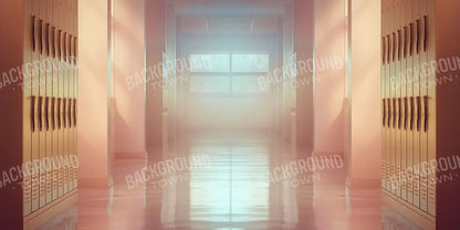 Orange And Pink Pastel Lockers 20’x10’ UltraCloth (240 x 120 inch) Backdrop