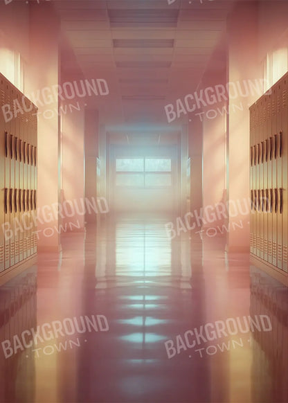Orange And Pink Pastel Lockers 5’x7’ UltraCloth (60 x 84 inch) Backdrop