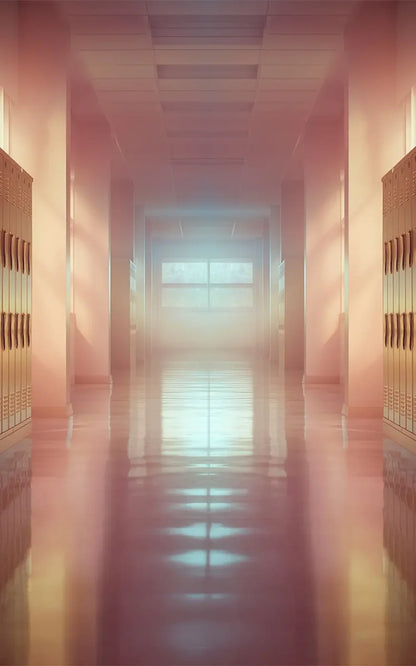 Orange And Pink Pastel Lockers 5’x8’ UltraCloth (60 x 96 inch) Backdrop