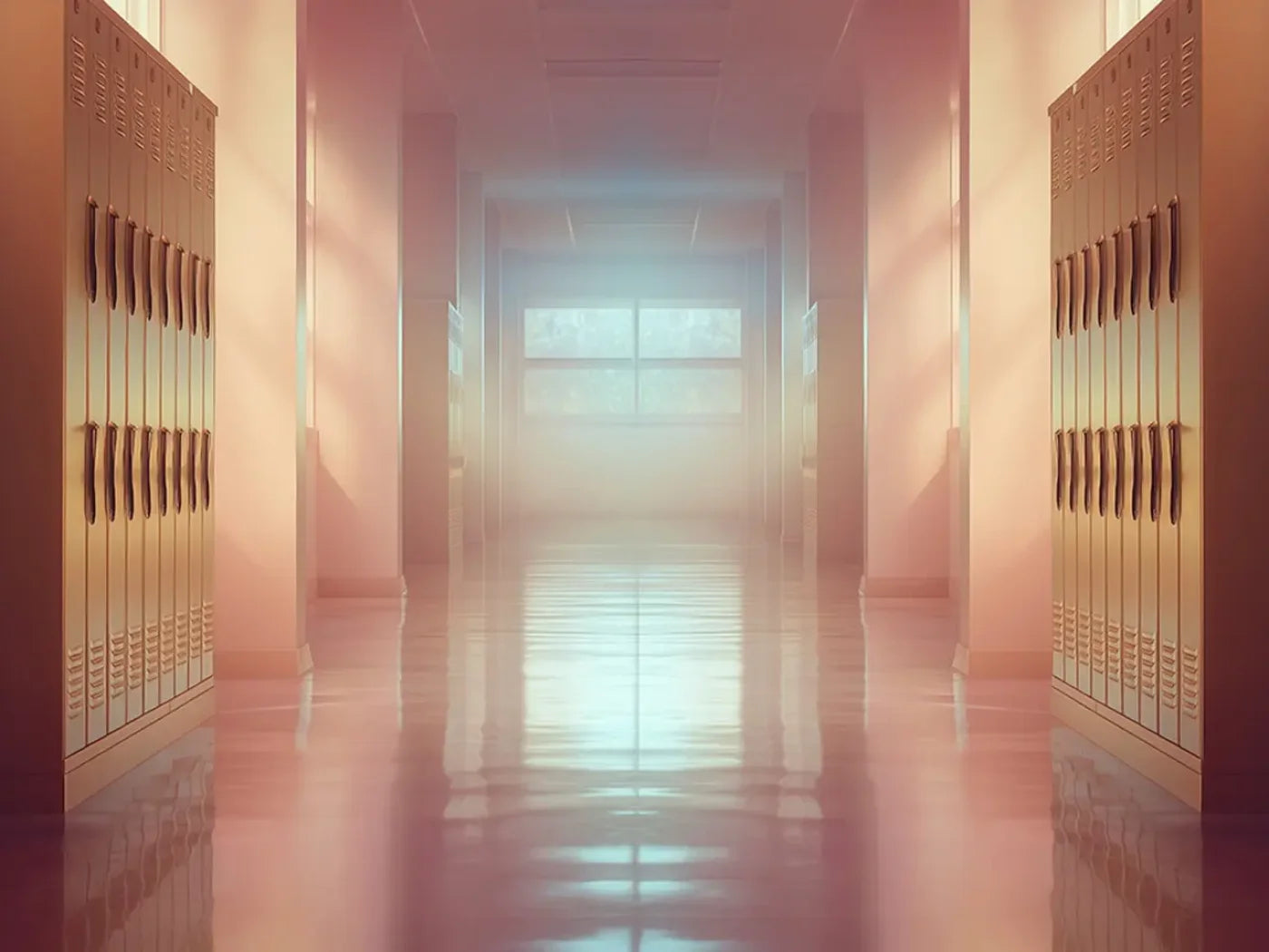 Orange And Pink Pastel Lockers 6’8x5’ Fleece (80 x 60 inch) Backdrop