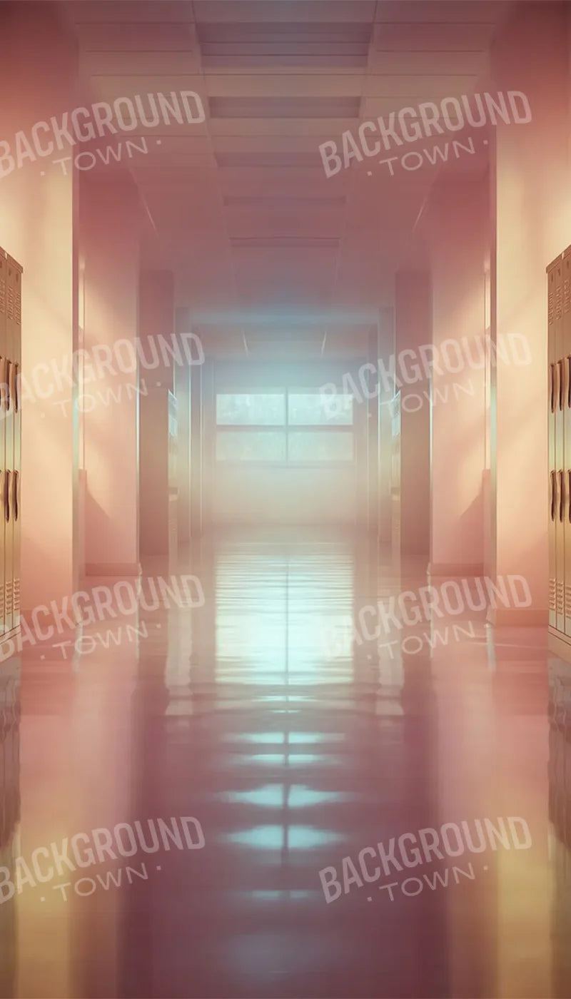 Orange And Pink Pastel Lockers 8’x14’ UltraCloth (96 x 168 inch) Backdrop