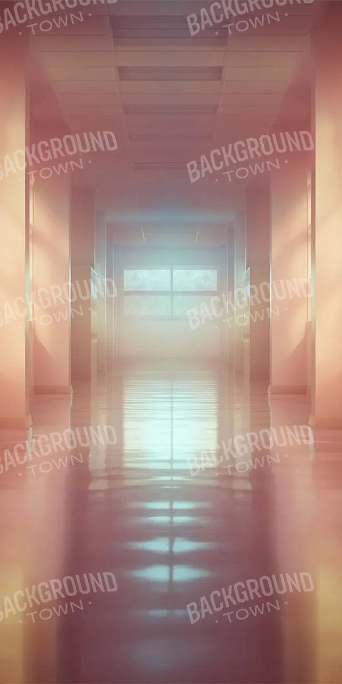 Orange And Pink Pastel Lockers 8’x16’ UltraCloth (96 x 192 inch) Backdrop