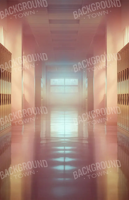 Orange And Pink Pastel Lockers 9’x14’ UltraCloth (108 x 168 inch) Backdrop