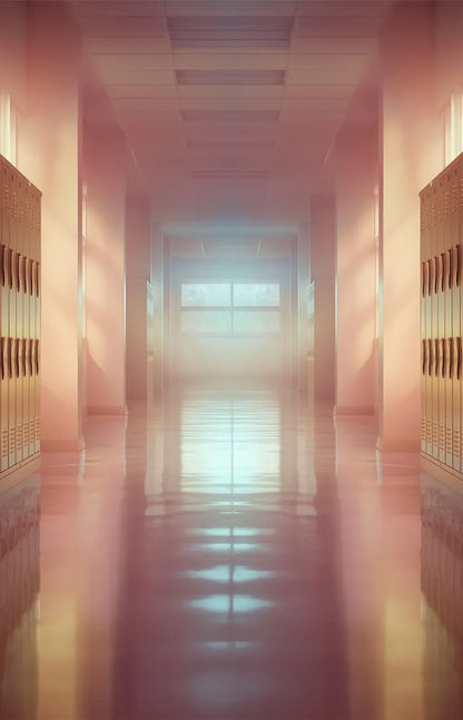 Orange And Pink Pastel Lockers 9’x14’ UltraCloth (108 x 168 inch) Backdrop