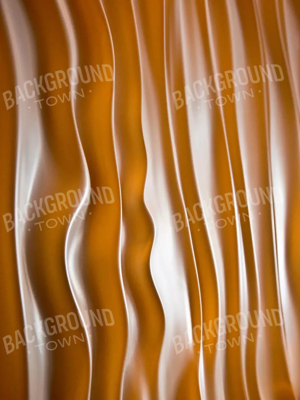 Orange Silky Waves 5X68 Fleece ( 60 X 80 Inch ) Backdrop