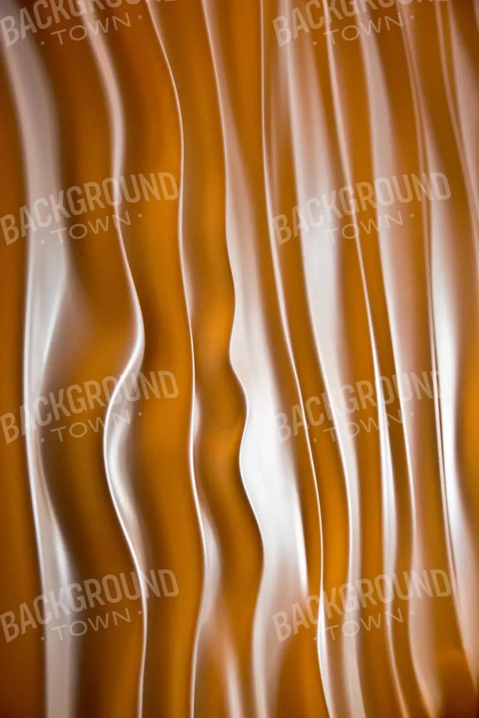 Orange Silky Waves 5X8 Ultracloth ( 60 X 96 Inch ) Backdrop