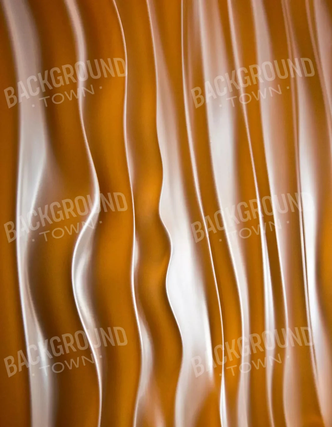 Orange Silky Waves 6X8 Fleece ( 72 X 96 Inch ) Backdrop