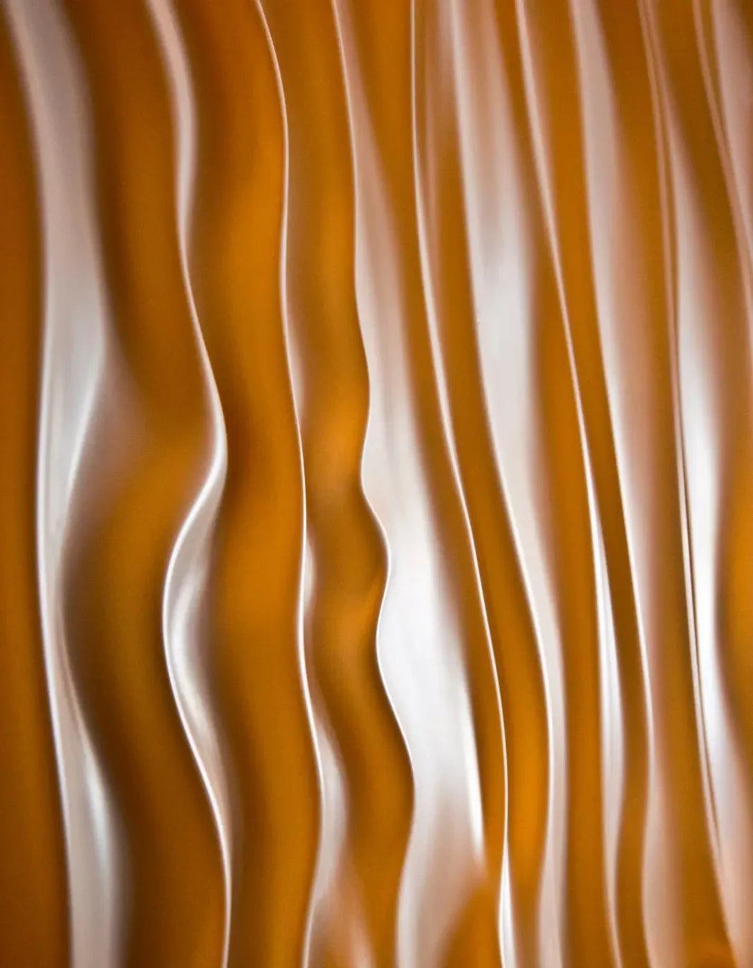 Orange Silky Waves 6X8 Fleece ( 72 X 96 Inch ) Backdrop