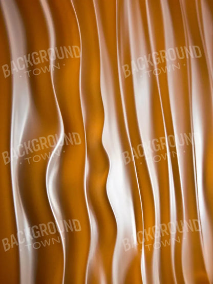 Orange Silky Waves 8X10 Fleece ( 96 X 120 Inch ) Backdrop