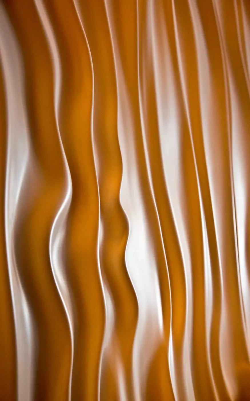 Orange Silky Waves 9X14 Ultracloth ( 108 X 168 Inch ) Backdrop