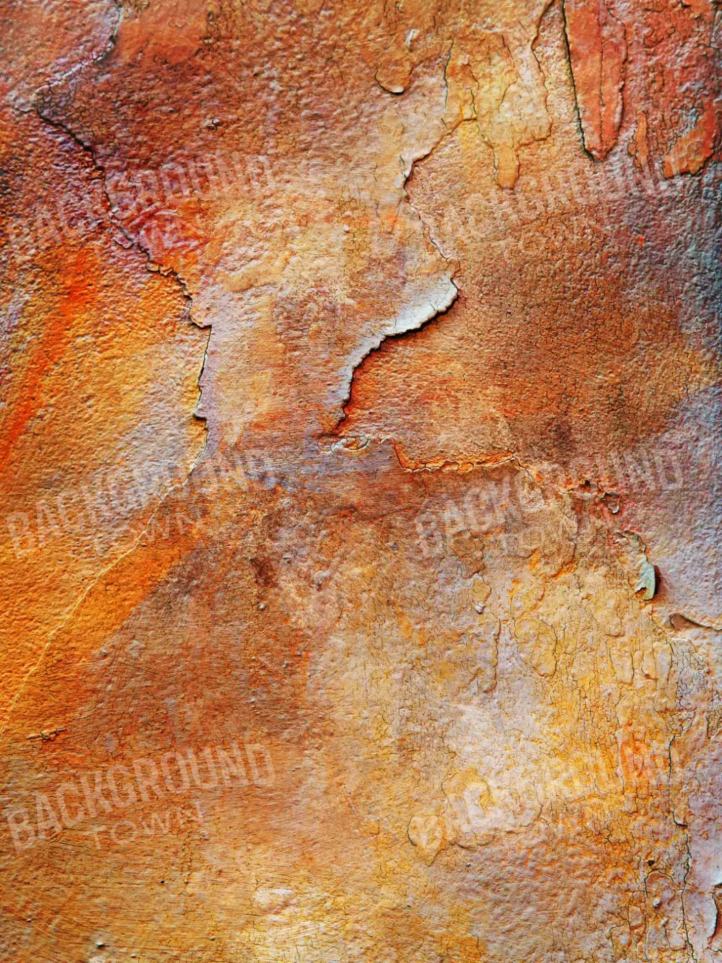 Orange Stone 5X68 Fleece ( 60 X 80 Inch ) Backdrop