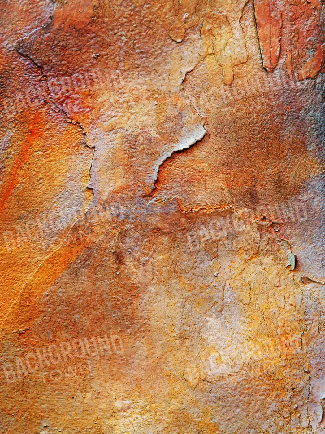 Orange Stone 5X68 Fleece ( 60 X 80 Inch ) Backdrop