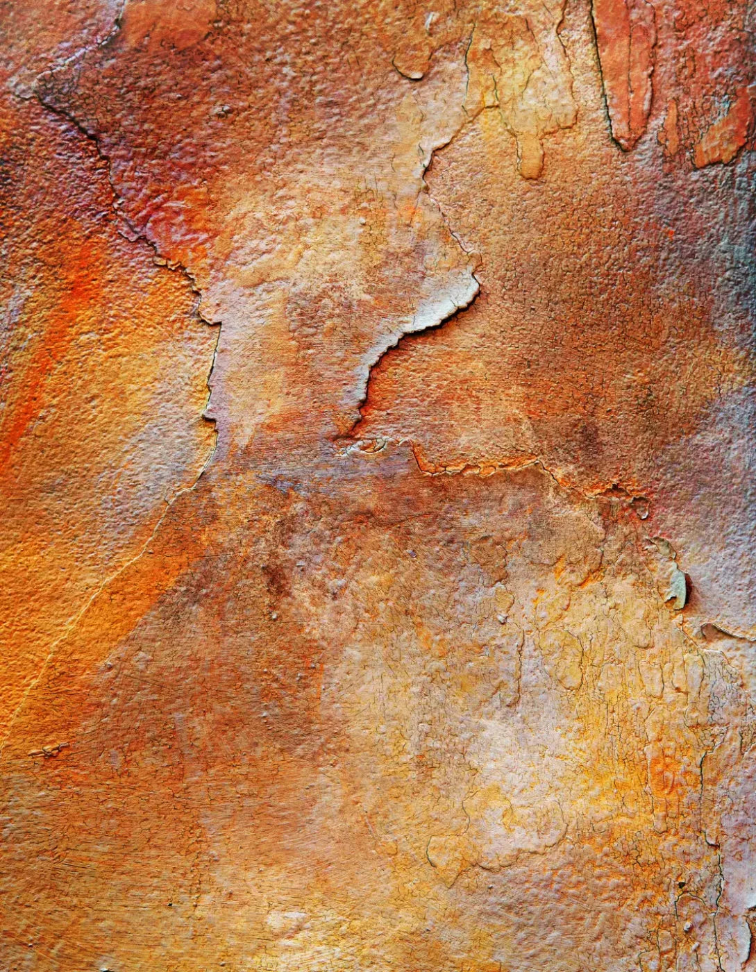 Orange Stone 6X8 Fleece ( 72 X 96 Inch ) Backdrop