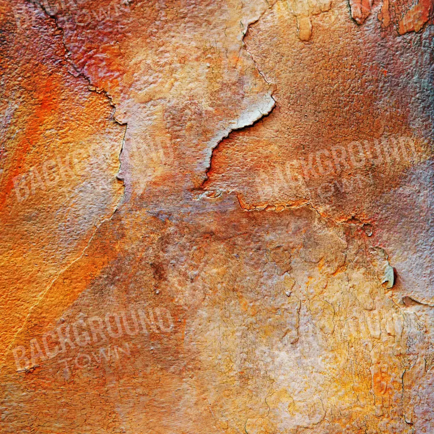 Orange Stone 8X8 Fleece ( 96 X Inch ) Backdrop
