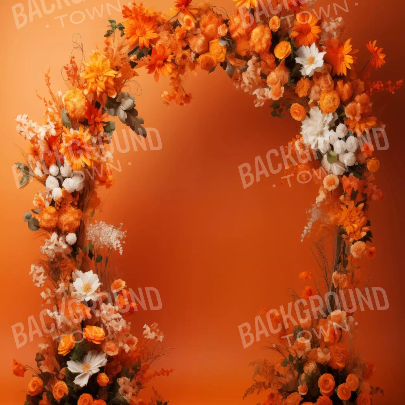 Orange Studio Floral Arch 10’X10’ Ultracloth (120 X Inch) Backdrop