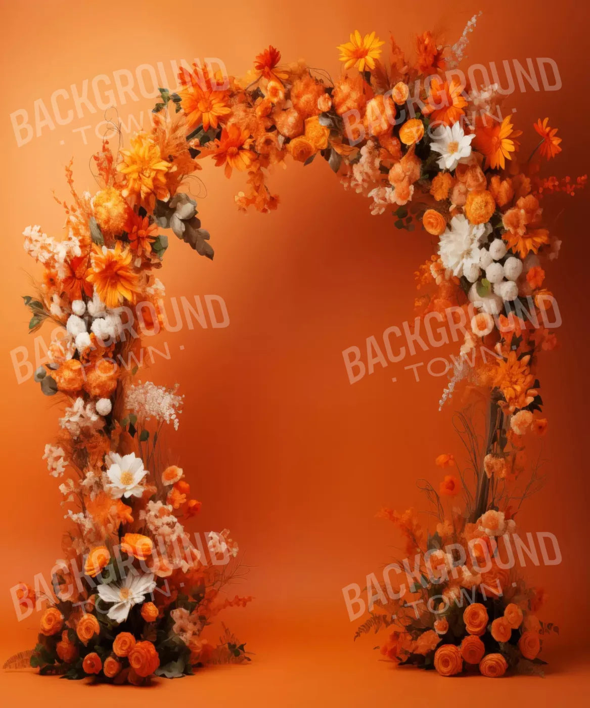 Orange Studio Floral Arch 10’X12’ Ultracloth (120 X 144 Inch) Backdrop
