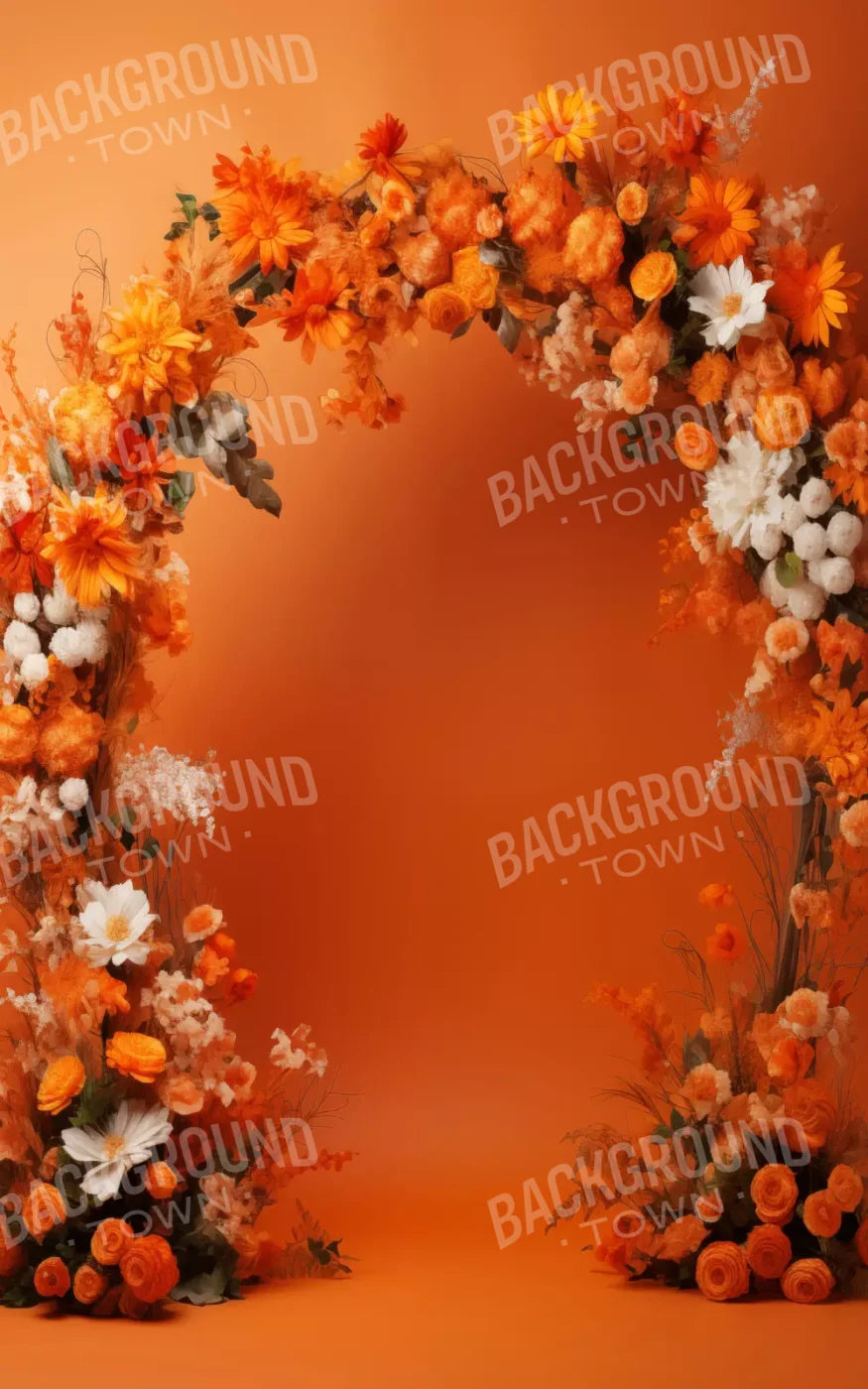 Orange Studio Floral Arch 10’X16’ Ultracloth (120 X 192 Inch) Backdrop