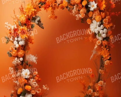 Orange Studio Floral Arch 10’X8’ Fleece (120 X 96 Inch) Backdrop
