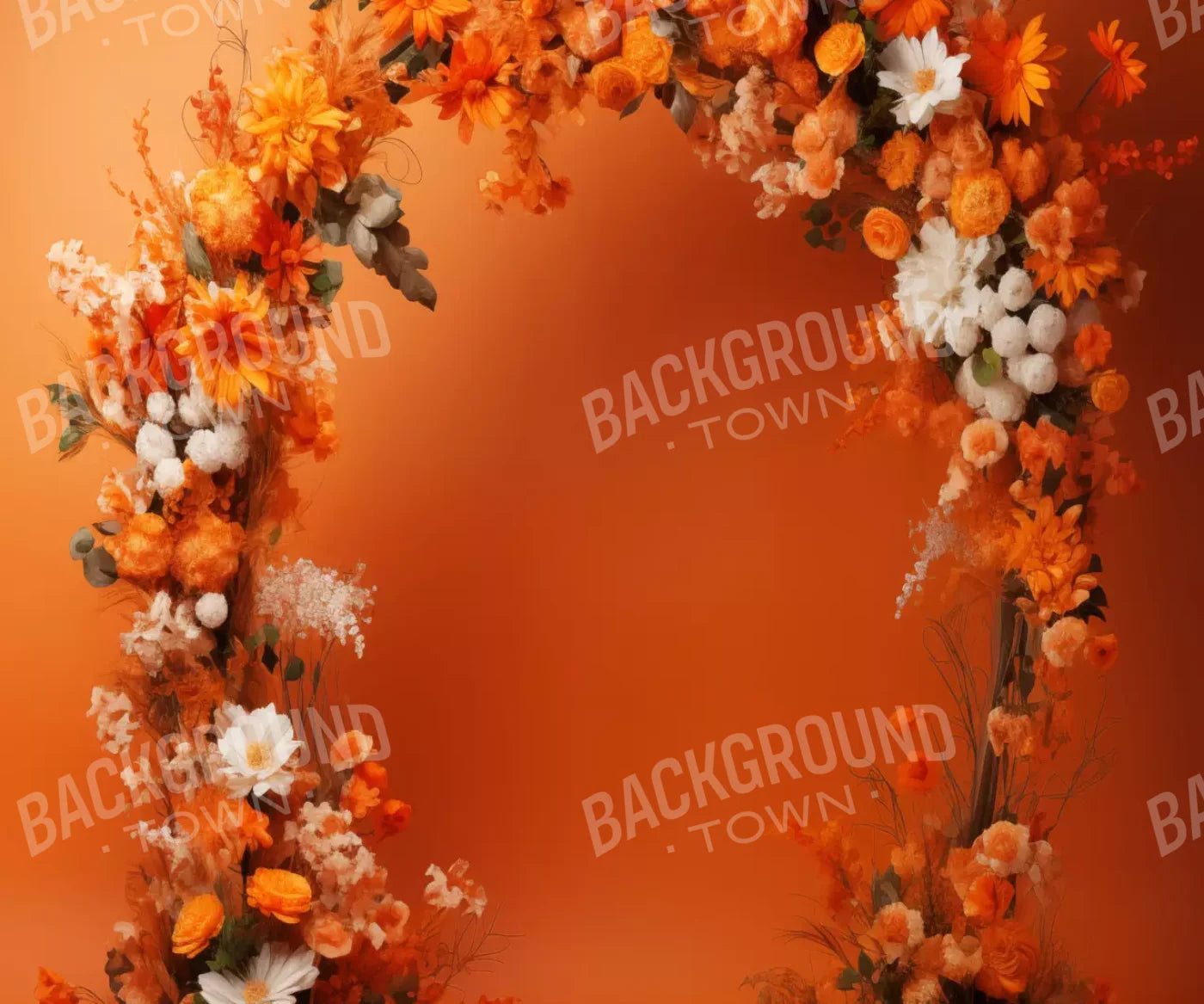 Orange Studio Floral Arch 12’X10’ Ultracloth (144 X 120 Inch) Backdrop