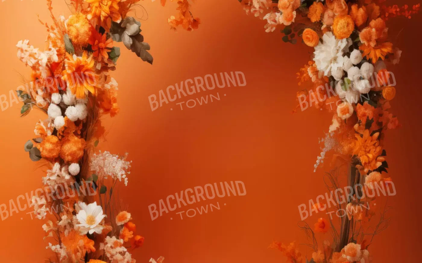 Orange Studio Floral Arch 16’X10’ Ultracloth (192 X 120 Inch) Backdrop