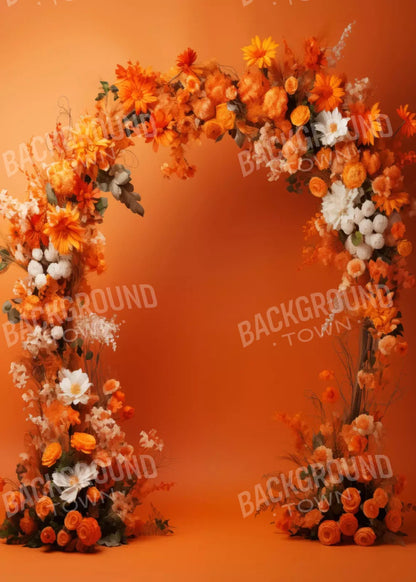 Orange Studio Floral Arch 5’X7’ Ultracloth (60 X 84 Inch) Backdrop