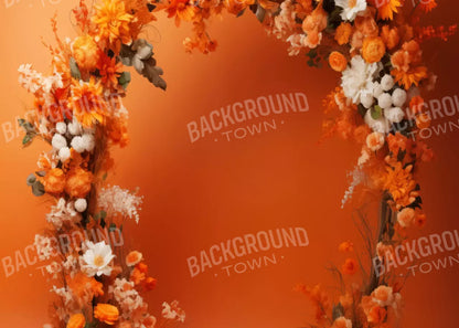 Orange Studio Floral Arch 7’X5’ Ultracloth (84 X 60 Inch) Backdrop