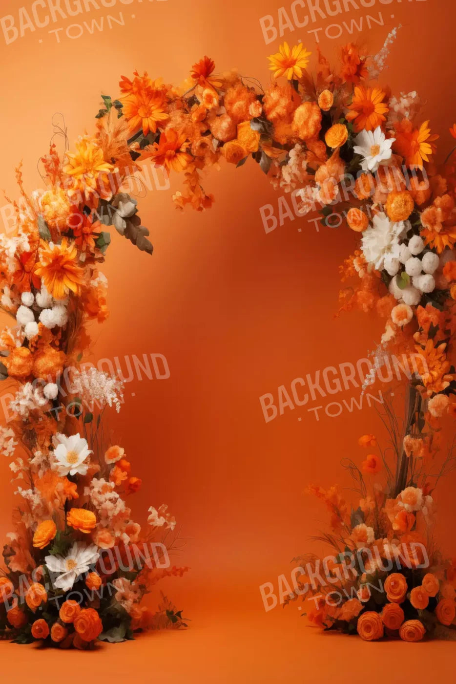Orange Studio Floral Arch 8’X12’ Ultracloth (96 X 144 Inch) Backdrop
