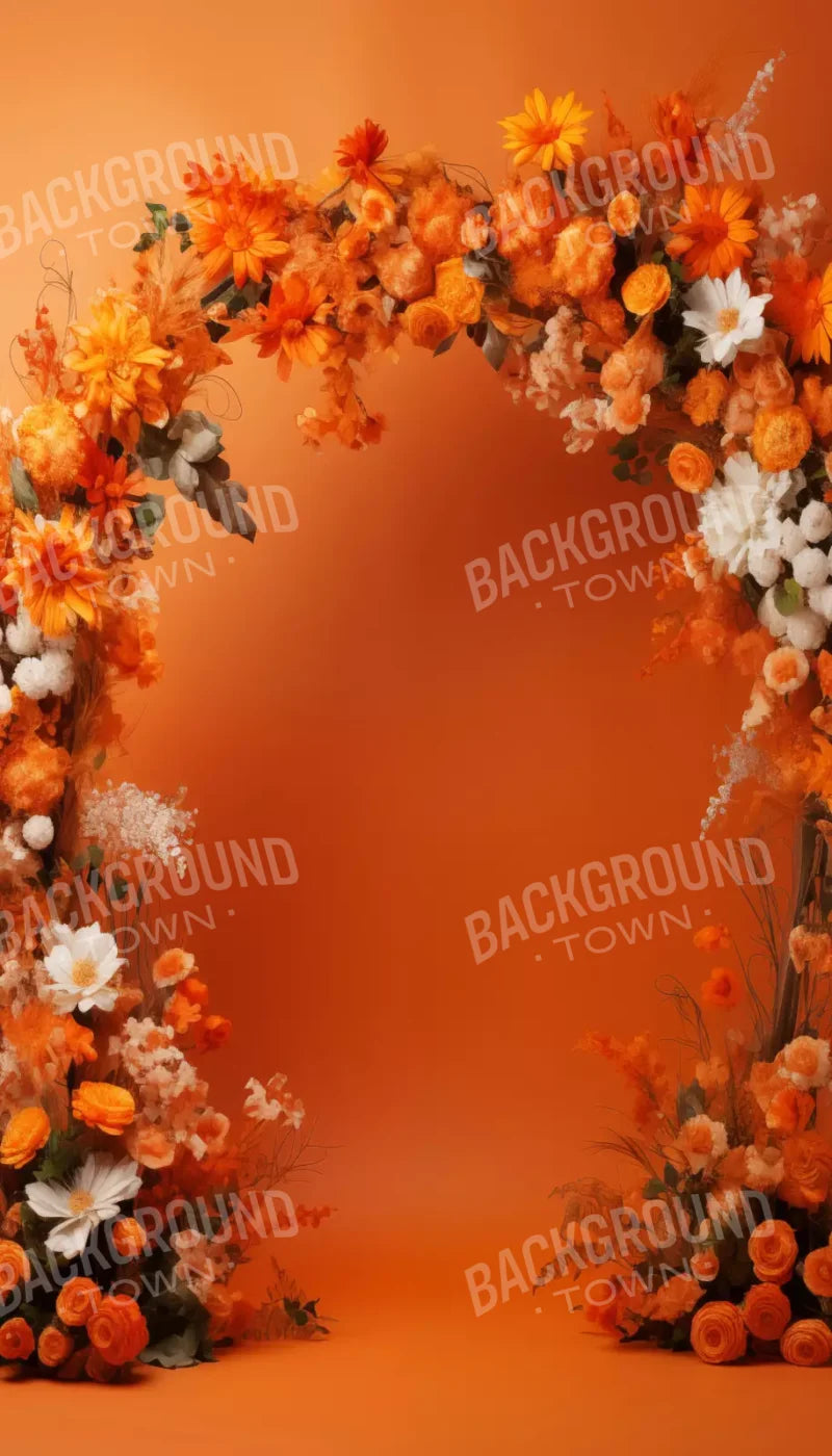 Orange Studio Floral Arch 8’X14’ Ultracloth (96 X 168 Inch) Backdrop
