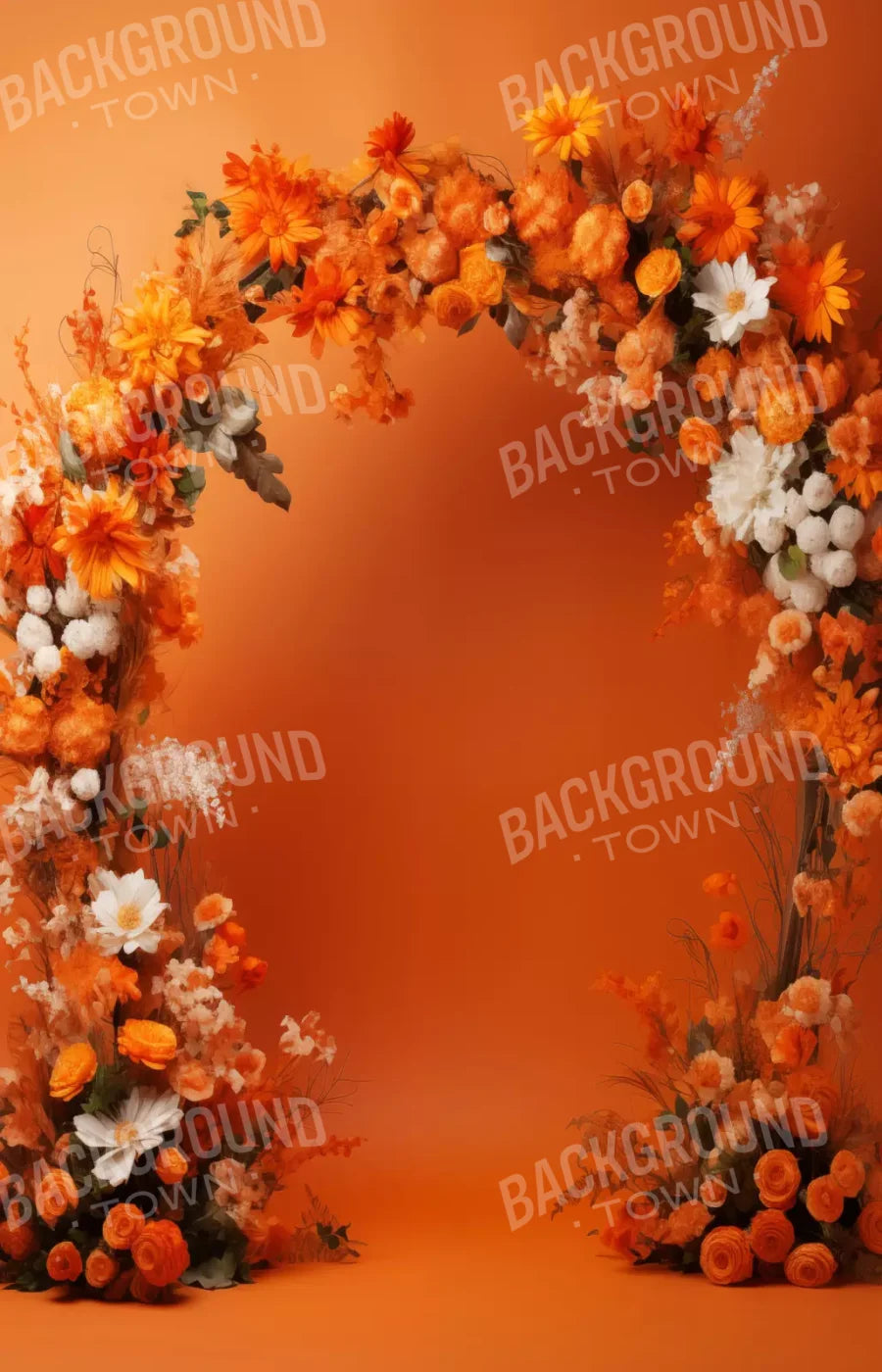 Orange Studio Floral Arch 9’X14’ Ultracloth (108 X 168 Inch) Backdrop