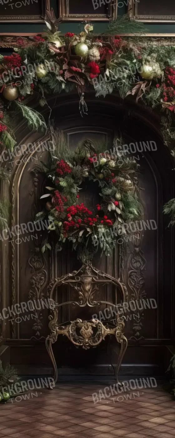 Ornate Christmas Arch 8’X20’ Ultracloth (96 X 240 Inch) Backdrop