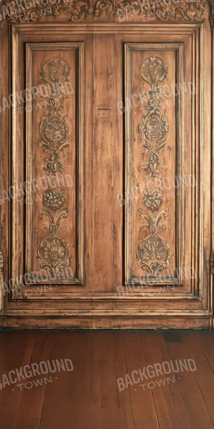 Ornate Wood Wall 10’X20’ Ultracloth (120 X 240 Inch) Backdrop