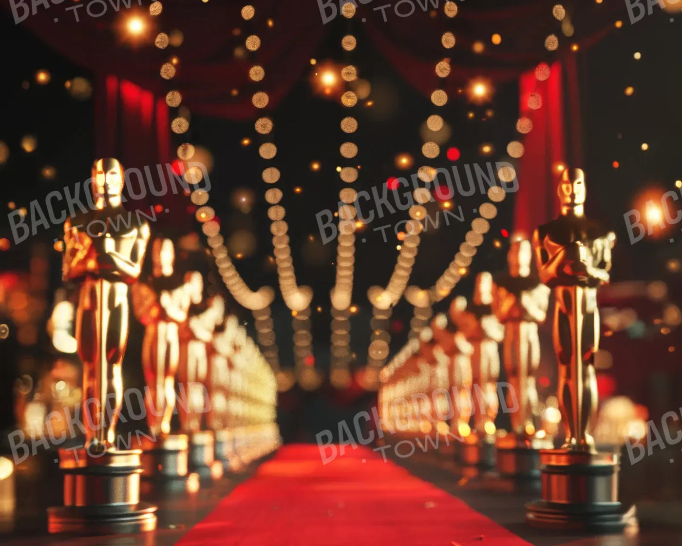 Oscar Night Red Carpet 10’x8’ Fleece (120 x 96 inch) Backdrop