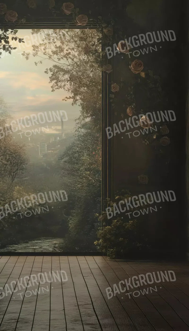 Overlooking Abandoned Garden 8’X14’ Ultracloth (96 X 168 Inch) Backdrop