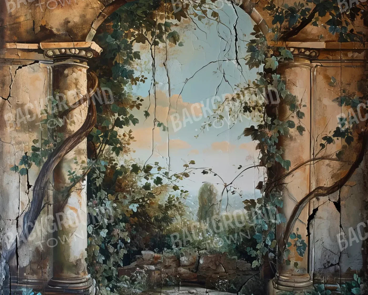 Overtaking Secret Garden 10’X8’ Fleece (120 X 96 Inch) Backdrop