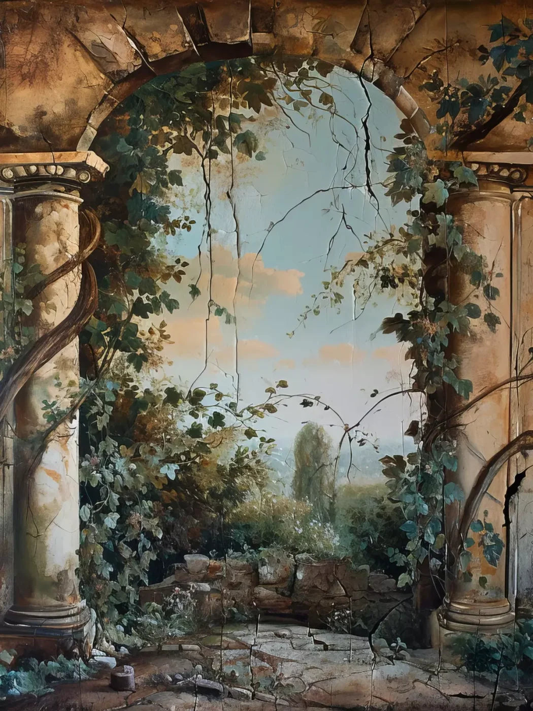 Overtaking Secret Garden 6’X8’ Fleece (72 X 96 Inch) Backdrop