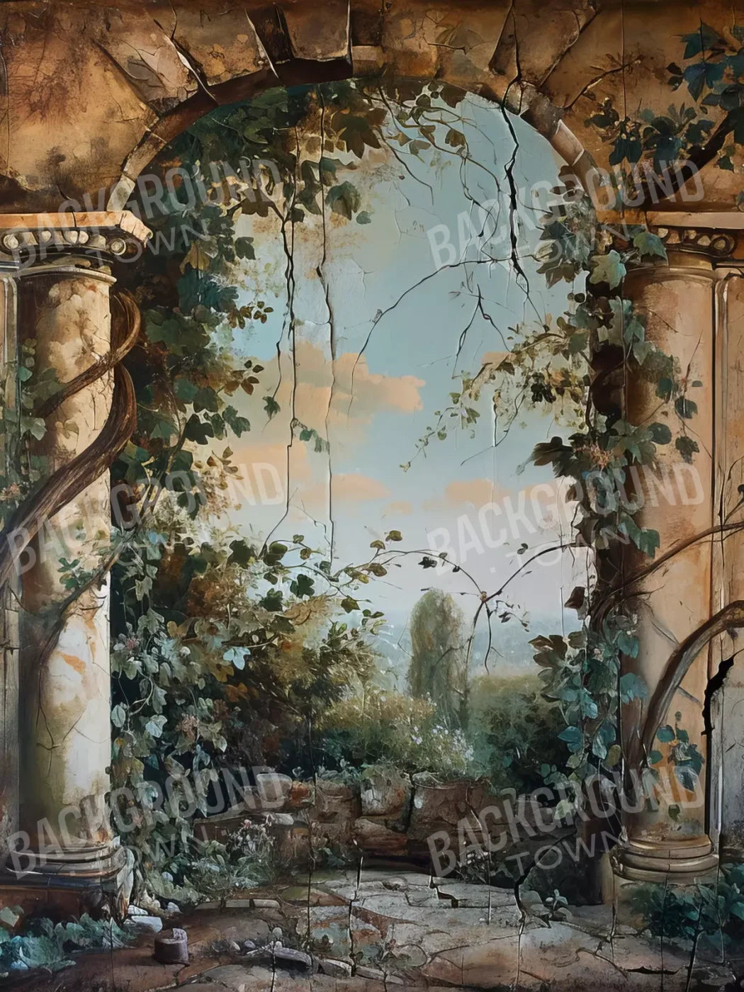 Overtaking Secret Garden 6’X8’ Fleece (72 X 96 Inch) Backdrop