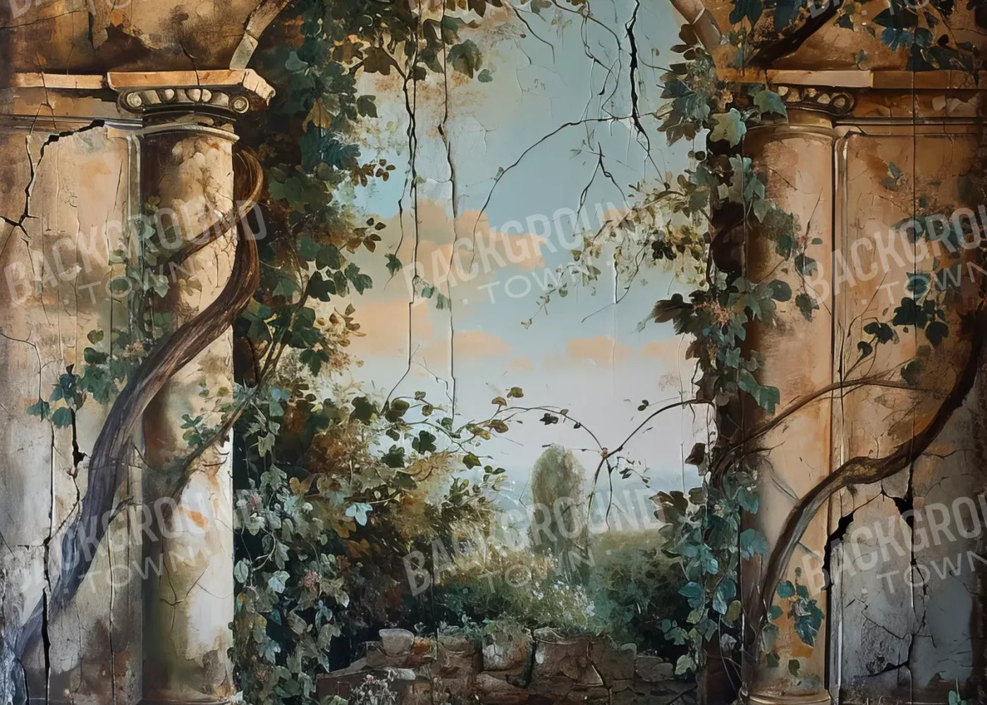 Overtaking Secret Garden 7’X5’ Ultracloth (84 X 60 Inch) Backdrop