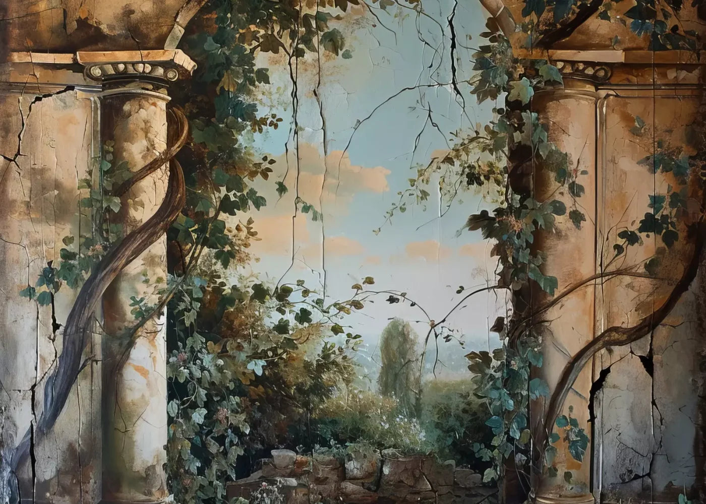 Overtaking Secret Garden 7’X5’ Ultracloth (84 X 60 Inch) Backdrop