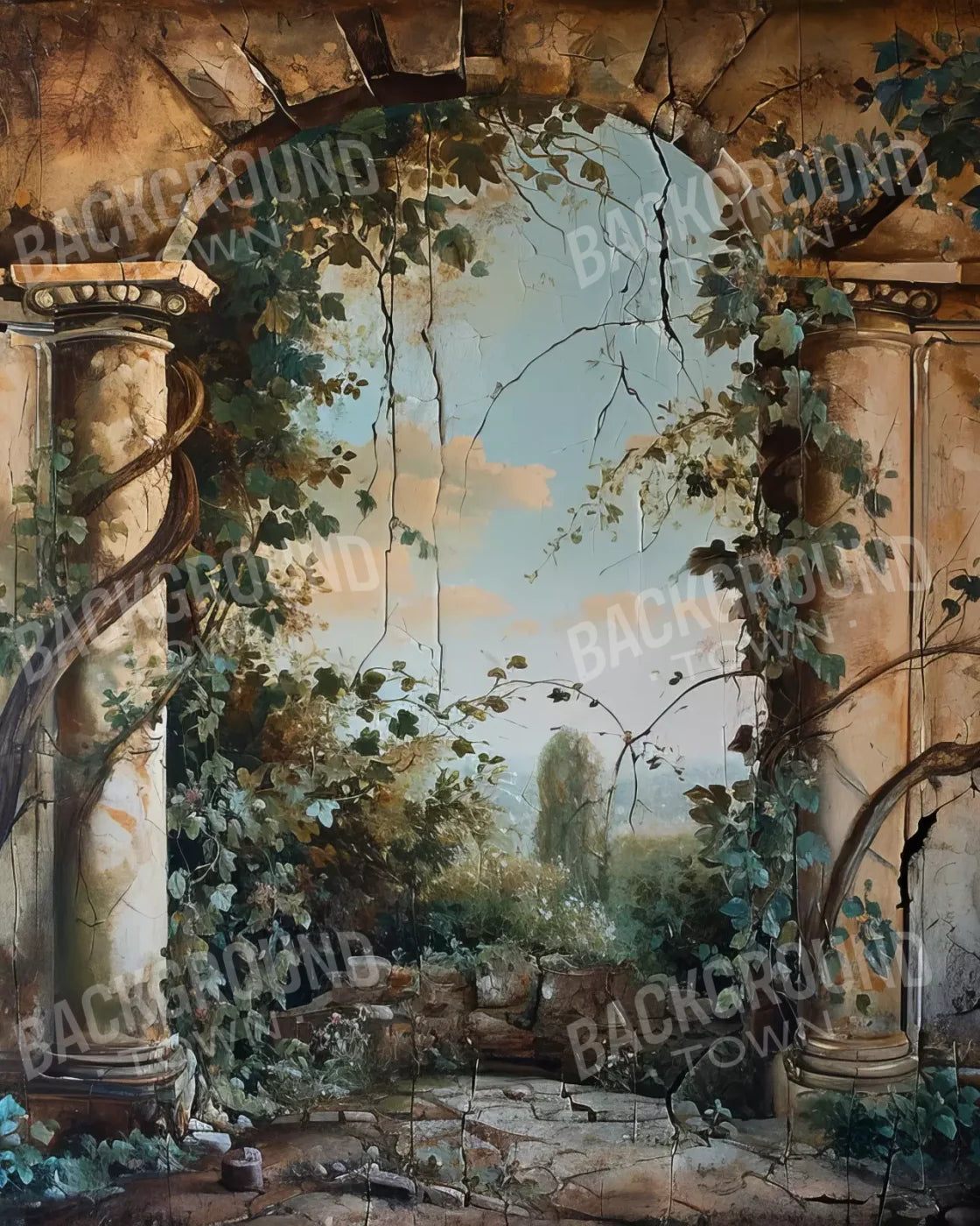 Overtaking Secret Garden 8’X10’ Fleece (96 X 120 Inch) Backdrop