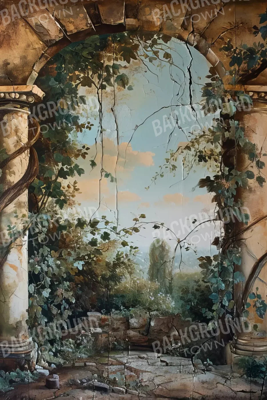 Overtaking Secret Garden 8’X12’ Ultracloth (96 X 144 Inch) Backdrop