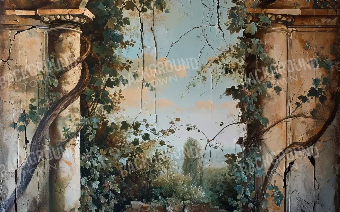 Overtaking Secret Garden 8’X5’ Ultracloth (96 X 60 Inch) Backdrop