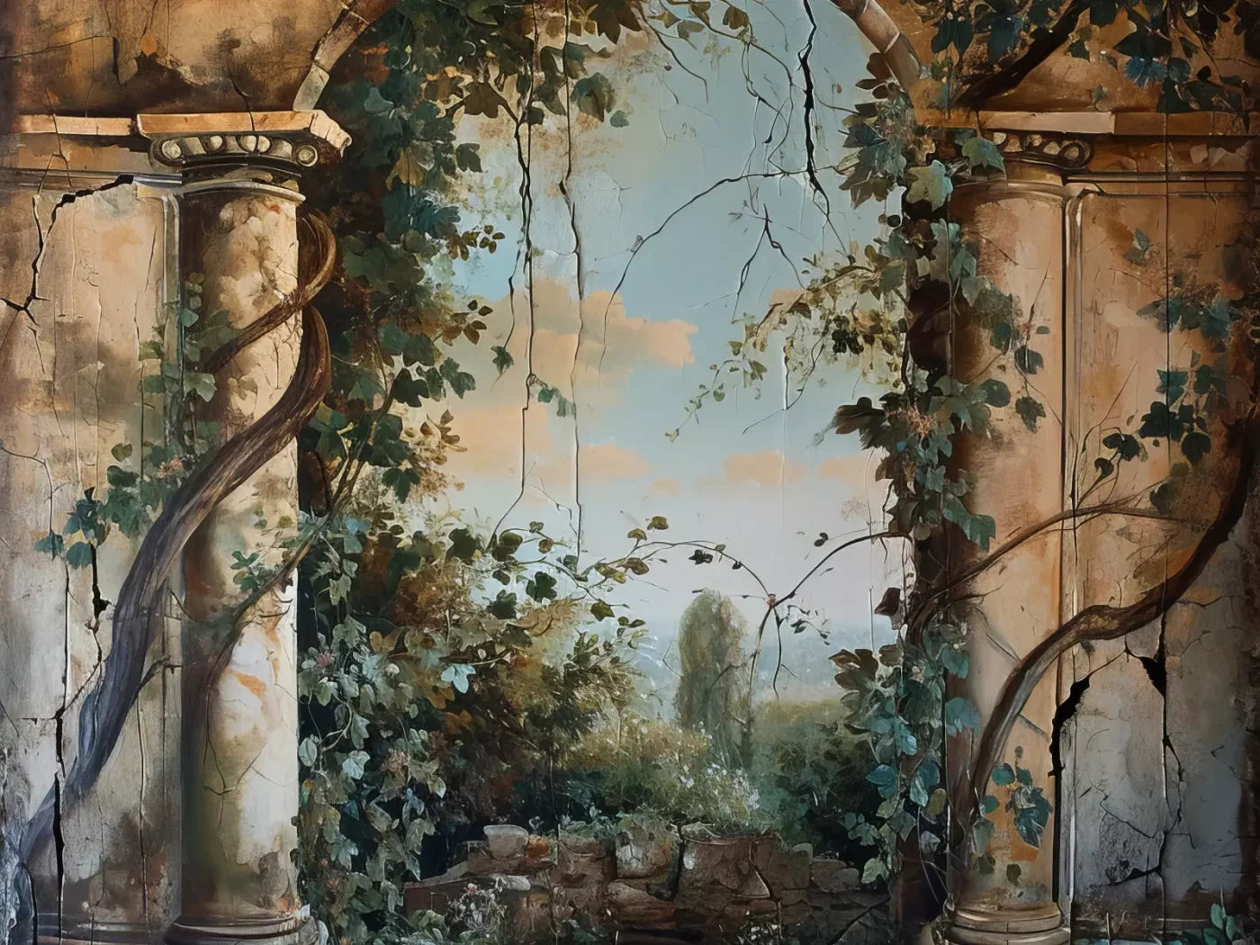 Overtaking Secret Garden 8’X6’ Fleece (96 X 72 Inch) Backdrop