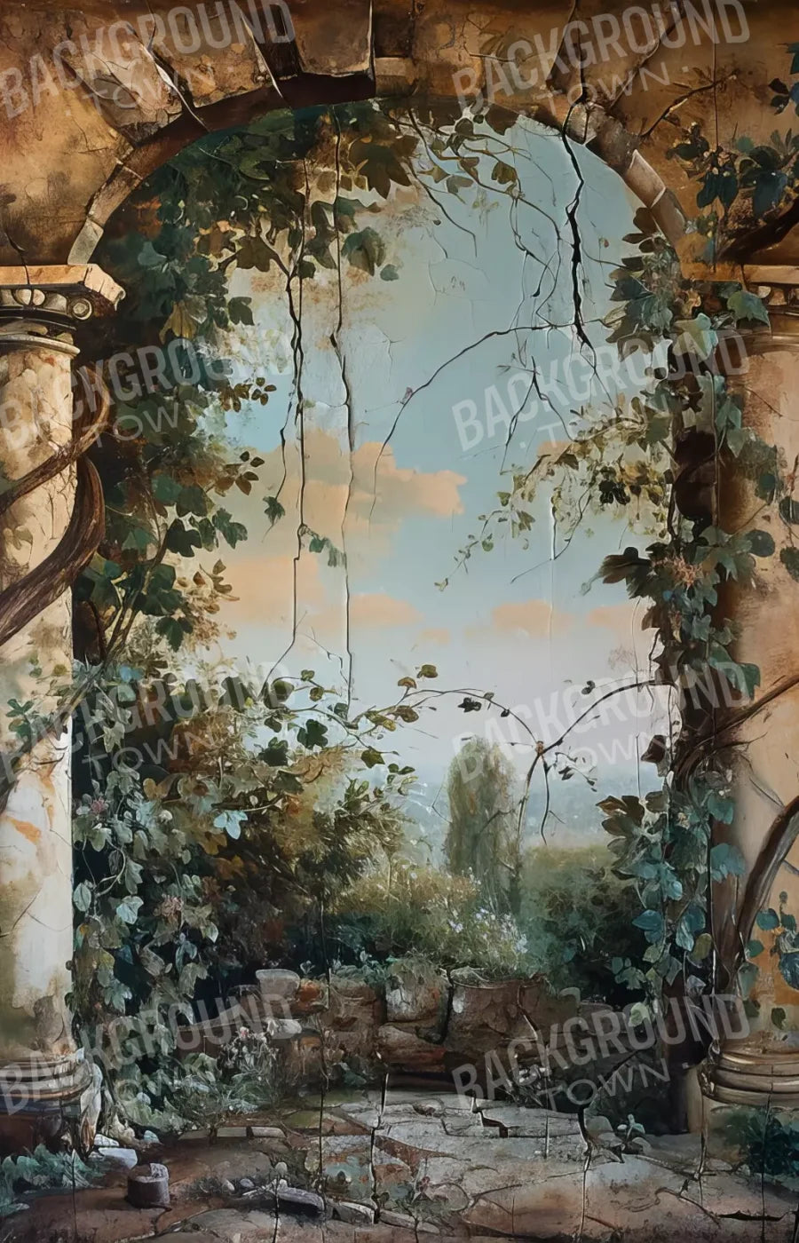 Overtaking Secret Garden 9’X14’ Ultracloth (108 X 168 Inch) Backdrop