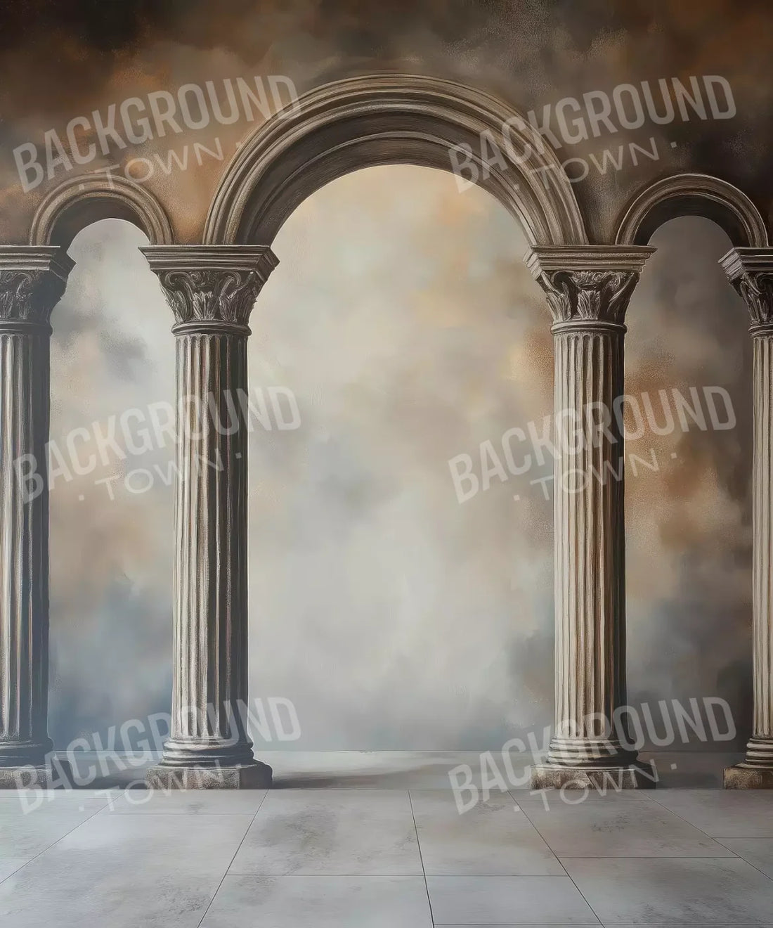 Brown White  Backdrop for Photography