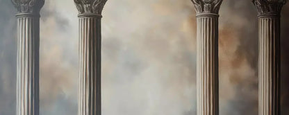 Painted Arch Pillars 20’X8’ Ultracloth (240 X 96 Inch) Backdrop